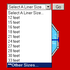 liner pool sizes