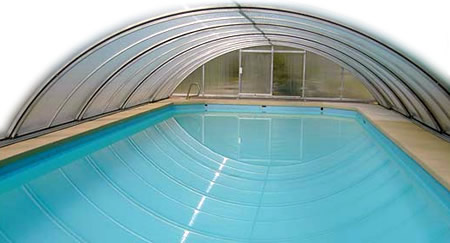 Low-profile Telescoping Pool Enclosure