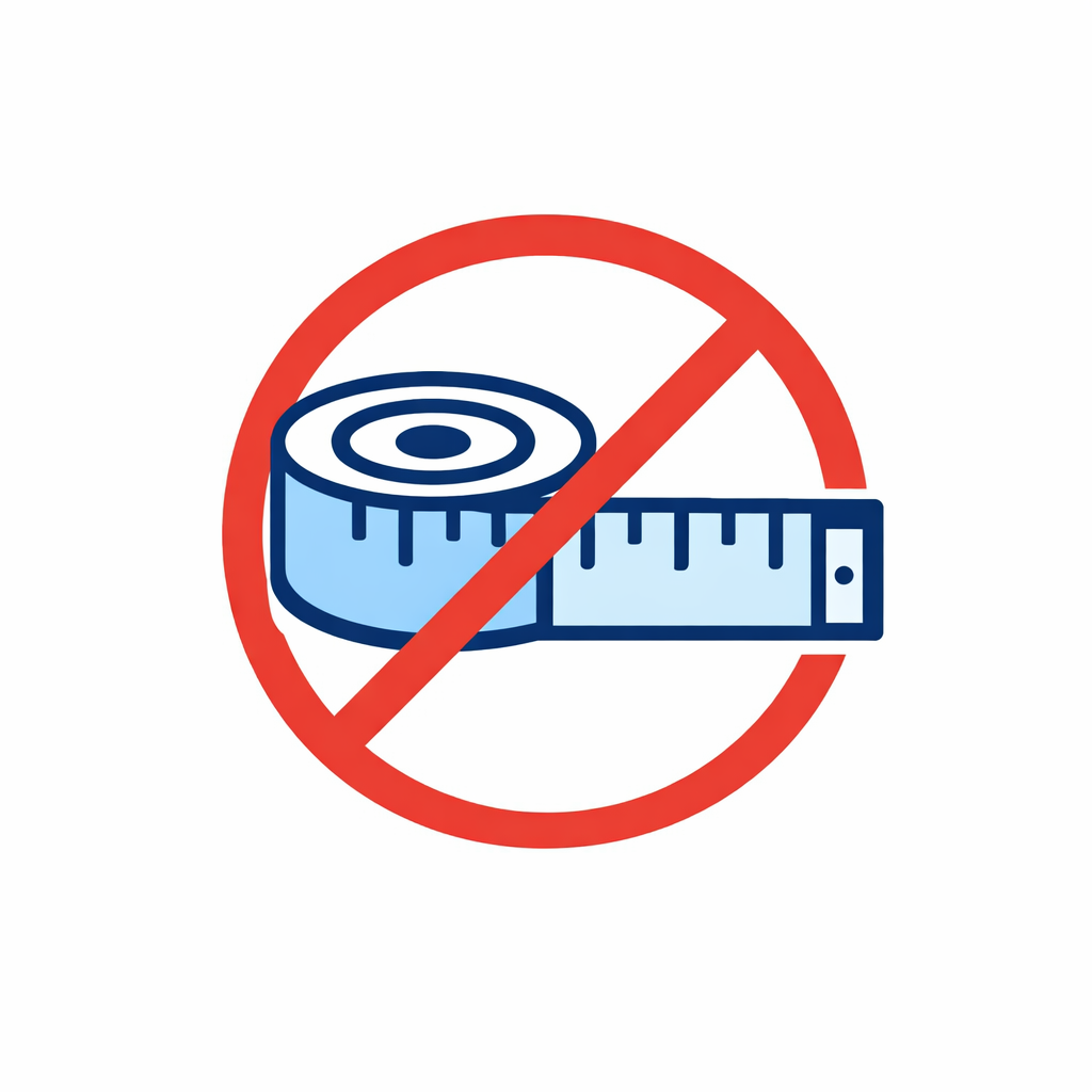 Tape measure for no re-measure needed