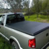 Complete view of tonneau cover from the left rear corner
